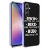 Triathlon Swim Bike Run Phone Case For Samsung A70 A50S A40 A30 A20E A16 A26 A36 A56 A17 Galaxy Note 20 10 9 8 A71 A51 A41 A31 A