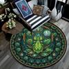 Beetle Forest Symbols Round Area Rug Under Office Chairs Bedroom Living Room Home Decor