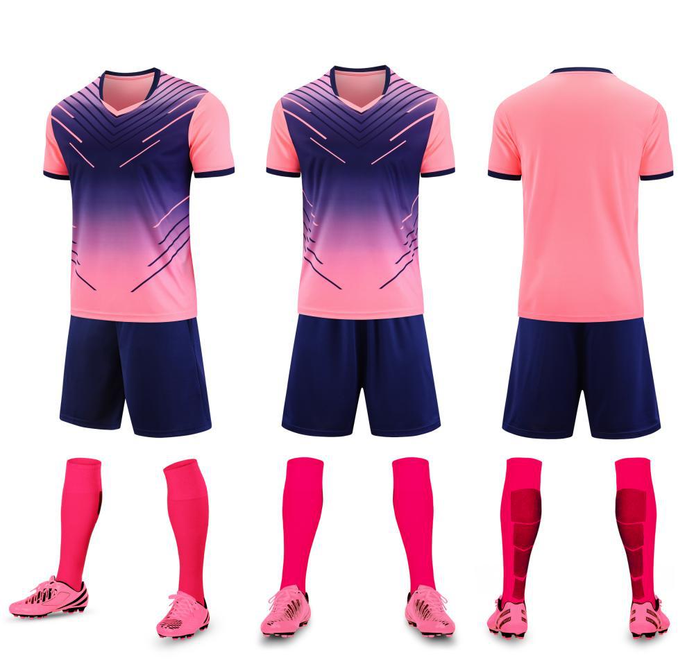 Summer New Short Sleeve Adult Children'S Team Competition Team Uniform Football Training Uniform Men'S And Women'S Set 6202