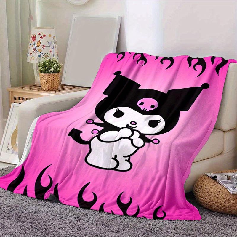 1pc, Sanrio Cute Skull Character Home Decorative Blanket: Perfect Gift for Bedroom, Living Room, Travel, Camping, Car, Beach, Office Nap, Ideal Sofa T