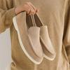 Men's Flat Shoes, New Breathable Casual Shoes, Fashionable Suede Flat Shoes, Outdoor Lightweight Anti Slip Oversized Men's Shoes