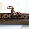 Elegant Antique Deer Alloy Incense Burner for Indoor Use - Perfect for Burning Stick Incense and Home Decoration