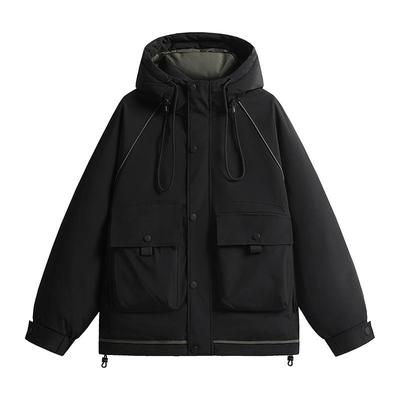 Men's High-Quality Cold-Proof Down Workwear Jacket - Convertible American Outdoor Design