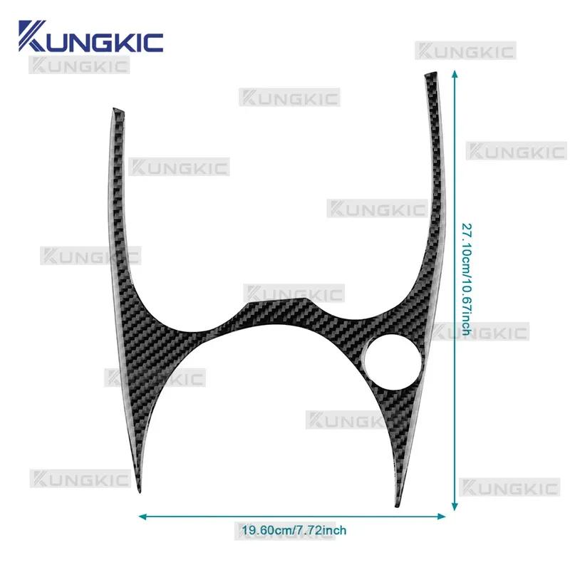 Real Soft Carbon Fiber Sticker LHD RHD For Dacia Duster 2014 2015 2016 2017 2018 Car Central Control AC Frame Interior Trim