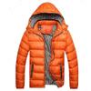 Winter Men Padded Jacket Fashion Cotton Thermal Thick Parkas Male Casual Outwear Windbreaker Hoodies Coats Warm Clothing