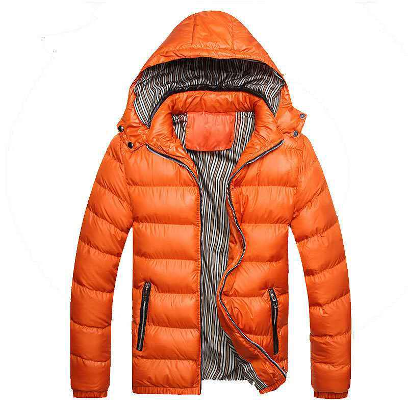 Winter Men Padded Jacket Fashion Cotton Thermal Thick Parkas Male Casual Outwear Windbreaker Hoodies Coats Warm Clothing