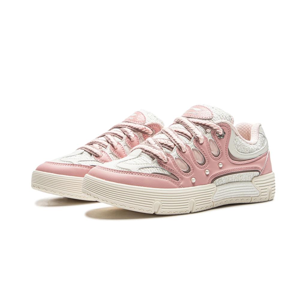 Li Ning Coral Classic Versatile Fashion Durable Lightweight Low-Top Skate Shoes Women sneaker AECV020-3