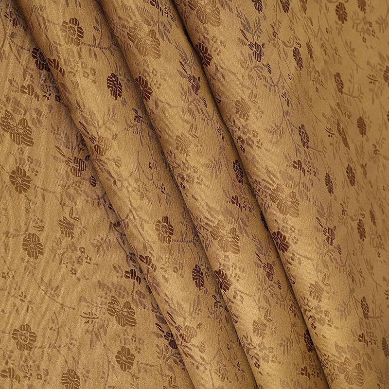 

Глянцевая жаккардовая ткань с мелким цветочным узором в качестве ткани для сумок, подушек, упаковки, подарочных коробок, окантовочная жаккардовая ткань 1 yard&150cm темно-коричневого