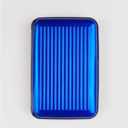 1Pc Men Aluminum Bank Card Holder Blocking Hard Case Wallet Solid Credit Card Anti-RFID Scanning Protect Card Holder Dropship