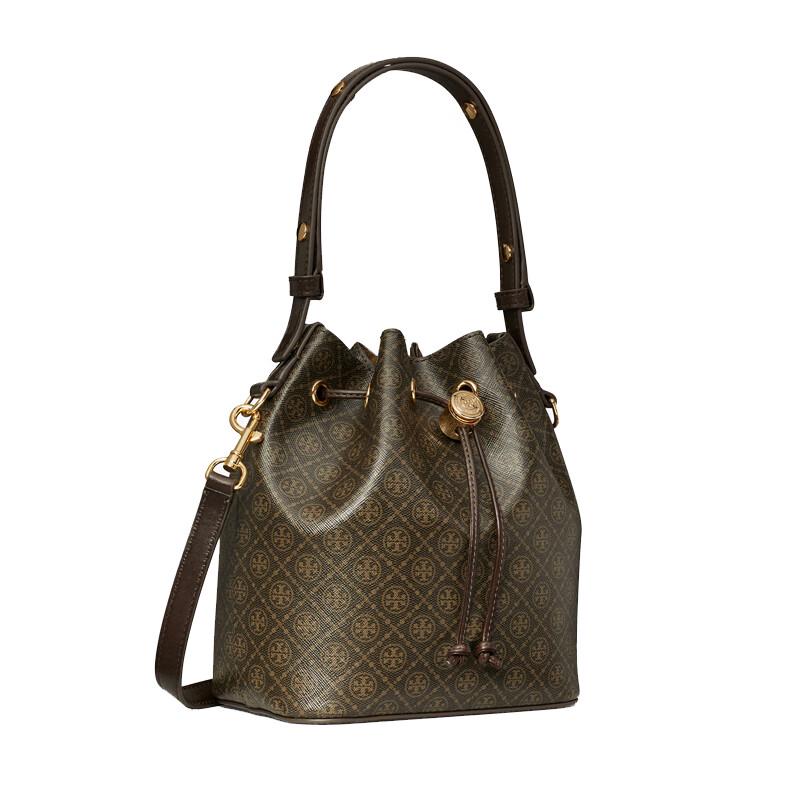 Tory Burch Leather Crossbody Bucket Bag