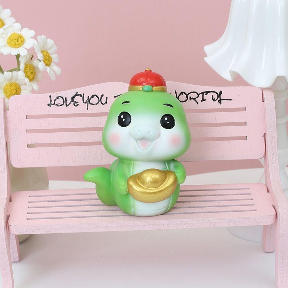 Small Zodiac Snake Figurine Cute Mini Snake Ornament  New Year Decoration Gifts