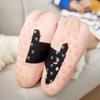 Damen Fleecegefütterte Rutschfeste Wintersocken Weiche Warme Indoor Bodensocken mit Noppen Gemütliche Hausschuhsocken für Kaltes Wetter