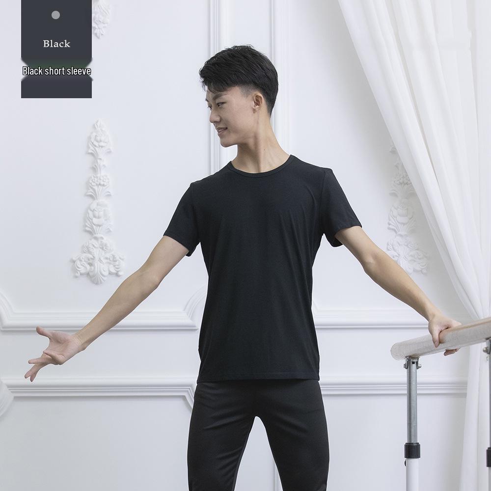 

Мужской модальный танцевальный топ: Варианты с коротким и длинным рукавом для практики современного и классического танца для взрослых 2XL