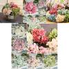 Stunning 6 Heads Artificial Silk Hydrangea Fake Flower Bridal Bouque For Elegant Home Decor