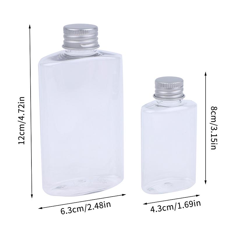 10Pcs 50/150ML Water Empty Plastic Bottle For Guest Refillable Portable Party Gift Traval Container Makeup Dispenser