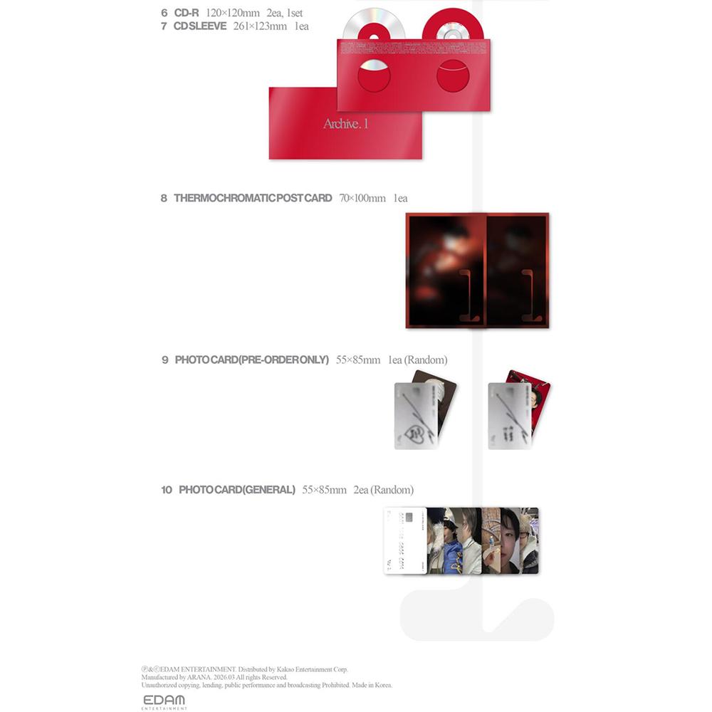 WOODZ 1st Album : Archive. 1 (Main Ver.)