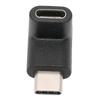 90 Grad Auf Ab Typ C Adapter Tragbar Stabil Stecker auf Buchse Adapter zum Laden Daten Video Schwarz
