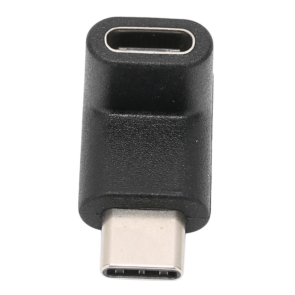 90 Grad Auf Ab Typ C Adapter Tragbar Stabil Stecker auf Buchse Adapter zum Laden Daten Video Schwarz