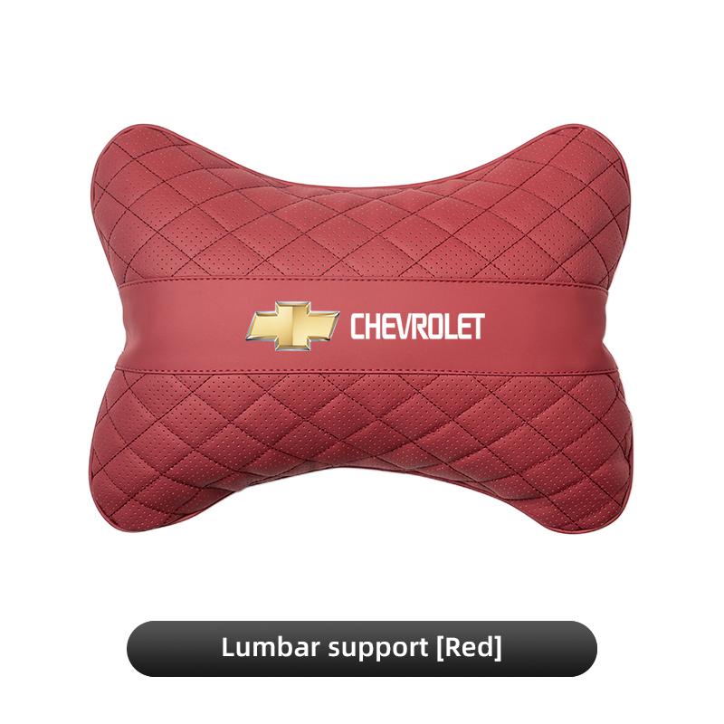 Keychain Leather Car Seat Headrest Lumbar Support Pillow Comfort Auto Interior For Chevrolet Cruze Captiva Spark Z71 Beat Volt
