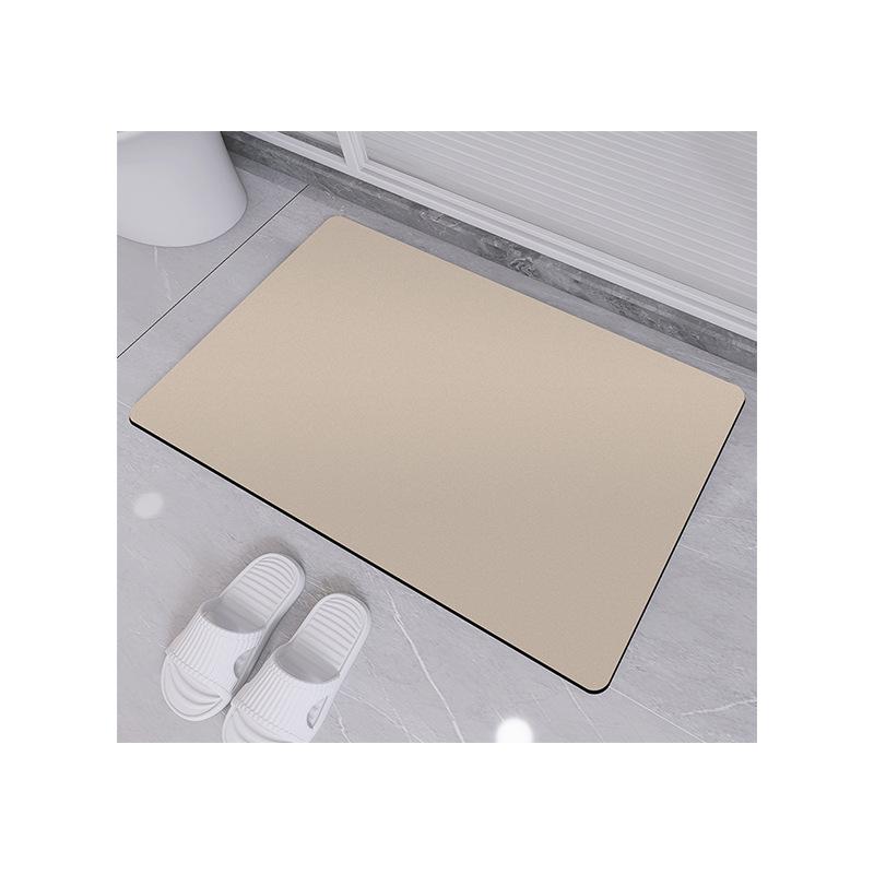 Moderne, einfache Kieselalgen-Schlammmatte in reiner Farbe, saugfähige, schnell trocknende Matte für den Haushalt, einfache Aufbewahrungsmatte