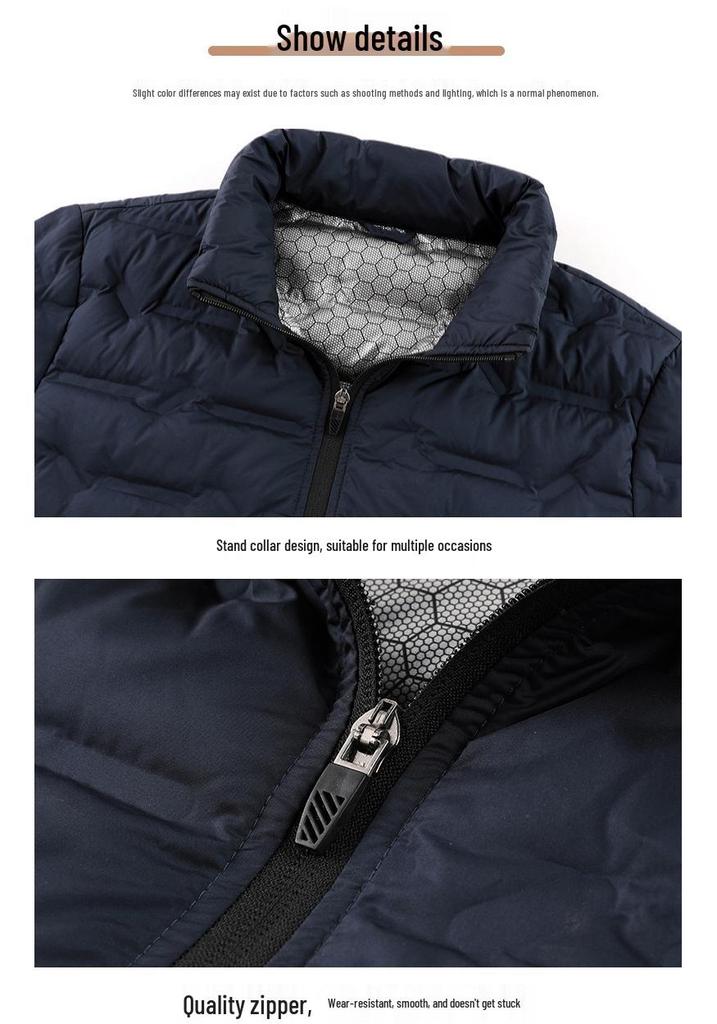 Winter Unisex Graphene Lightweight Down Jackets - Warm Casual 80% White Duck Down