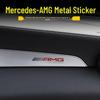 Mercedes AMG Interior Metal Stickers: Console, Dashboard & Door Decals