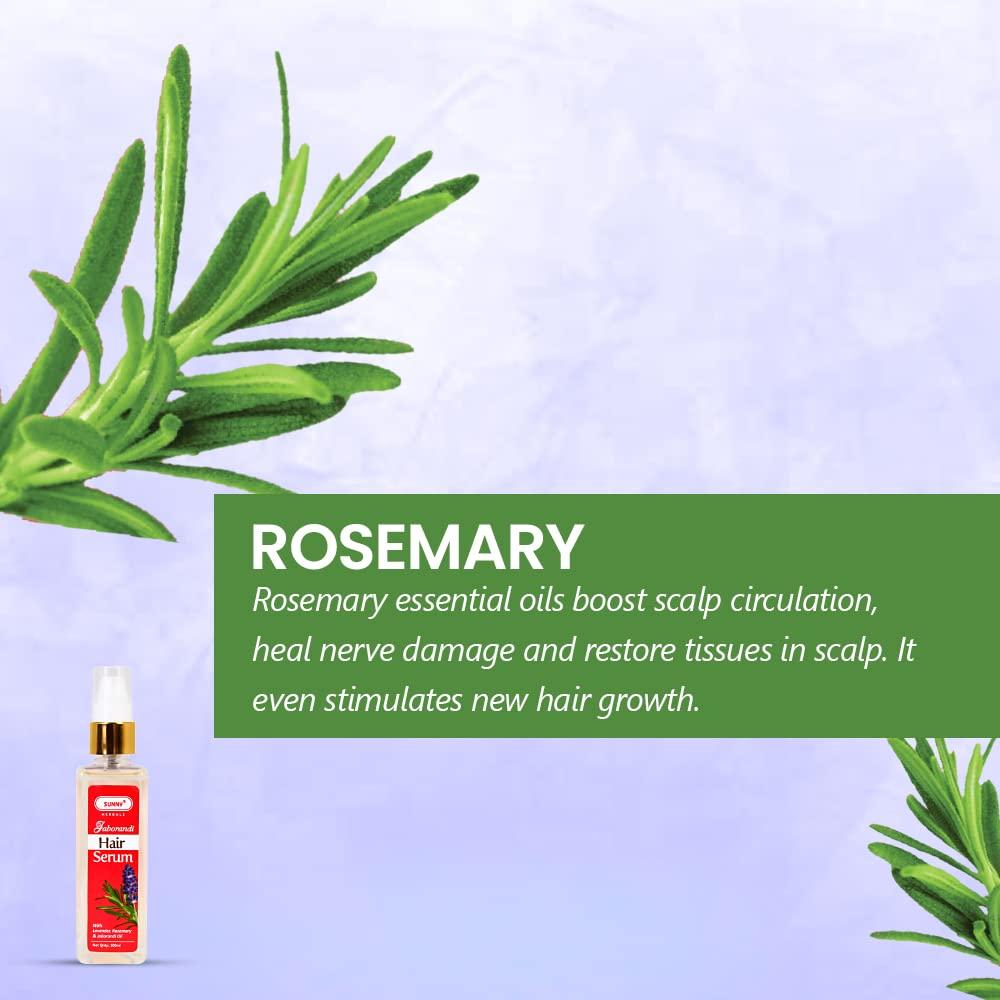 Sunny Herbals Hair Serum For Fuller Looking Hair Scalp Rejuvenation Lightweight Daily Nourishing Care 100 Ml Solution