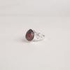Natural Black Rhodonite Gemstone 925 Sterling Silver Jewelry Partywear Red Ring RR-46-25