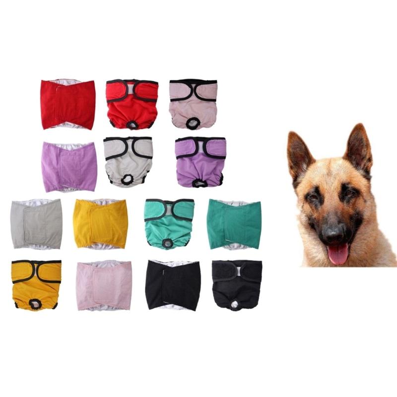 Dog Physiological Pants Girls Dog Diapers Washable Multiple Color for Girls Dogs Comfortable Reusable Dog Belly Wraps