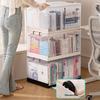 Foldable Transparent Double Door Storage Box