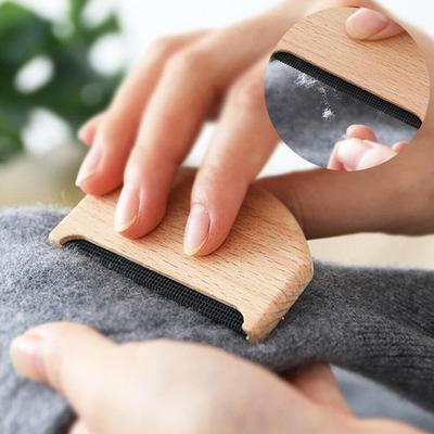 Holz Kaschmir Kamm Wolle Pullover Haar Entferner Pilling Hause Fuzz "Entferner K6W9