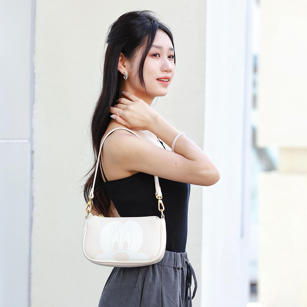 New Disney Mickey Series PVC With Polyester Shoulder Bag Regular Women's Night Black/Coffee/Milk Coffee BMK-71671B