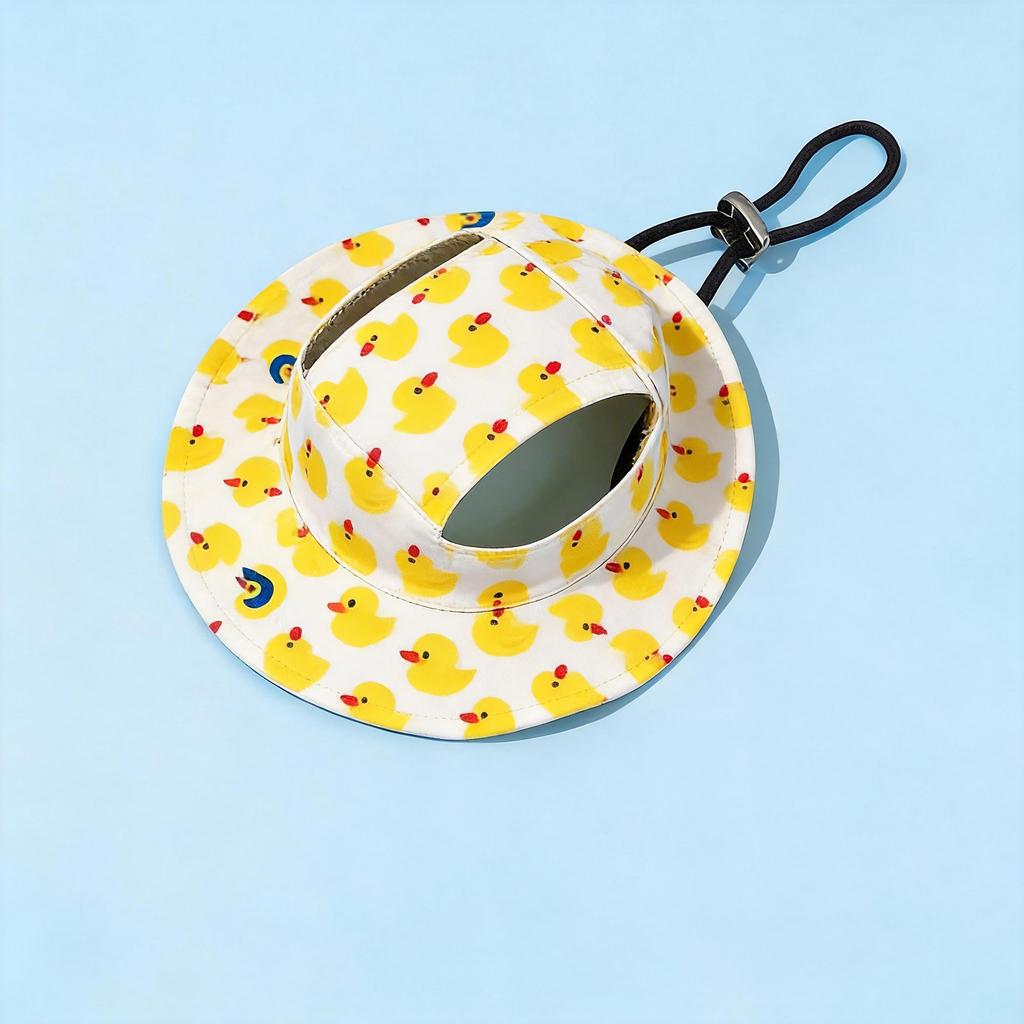 Cute Print Dog Hat for Small Medium Dogs Adjustable Pet Cap Puppy Pug Corgi Dachshund Hats Mascotas Perros Accessories