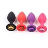 Silicone Anal Plug with Diamonds - Unisex Dilator & Beads Toy