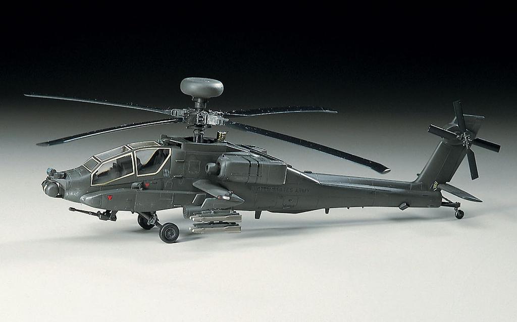Hasegawa US Army Longbow Apache Plastic Model Kit E6 1/72 AH-64