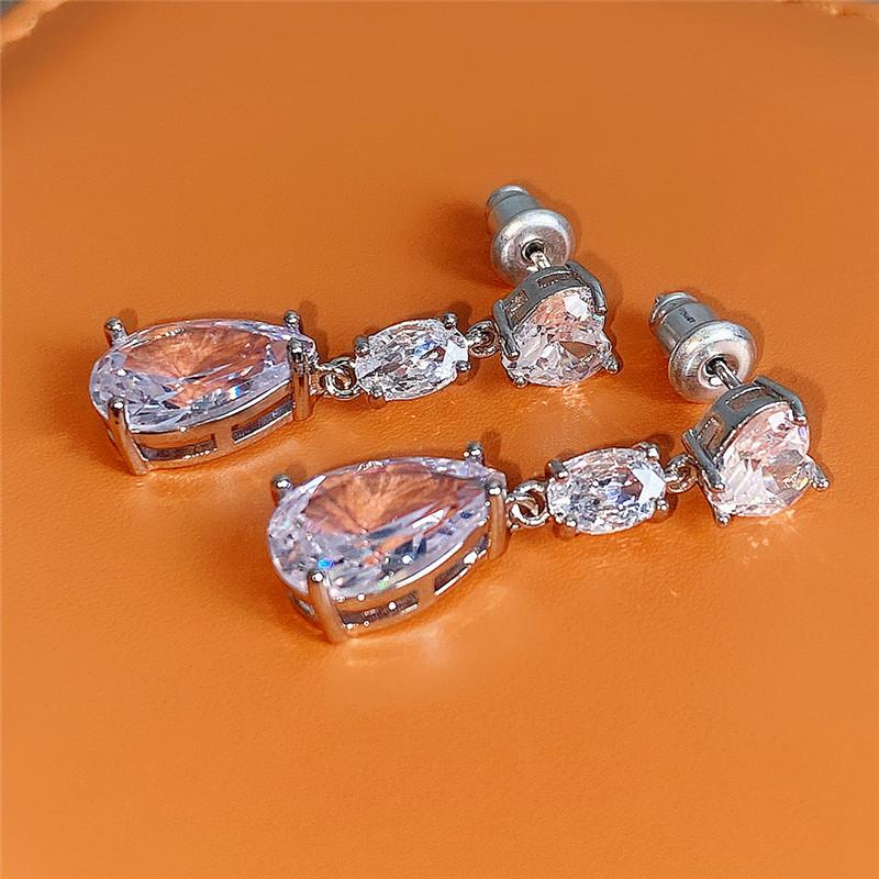 BELLA BOX Einfache elegante Tropfenohrringe für Frauen, Hochzeit, Liebe, Accessoires, ästhetische Dame, baumelnde Ohrringe, ausgefallenes Geschenk, Modeschmuck