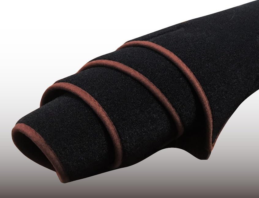 MKT Dashboard Mat Cover for Lexus Polyester IS250/IS350 2005-2013 [High-Quality Material] (Brown Edge)