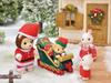 Sylvanian Families Seasonal Santa Christmas ST Mark Ages 3 and Toy Sylvanian Epoch "Lion Set" SE-206 Certified, Up, Dollhouse, Families,