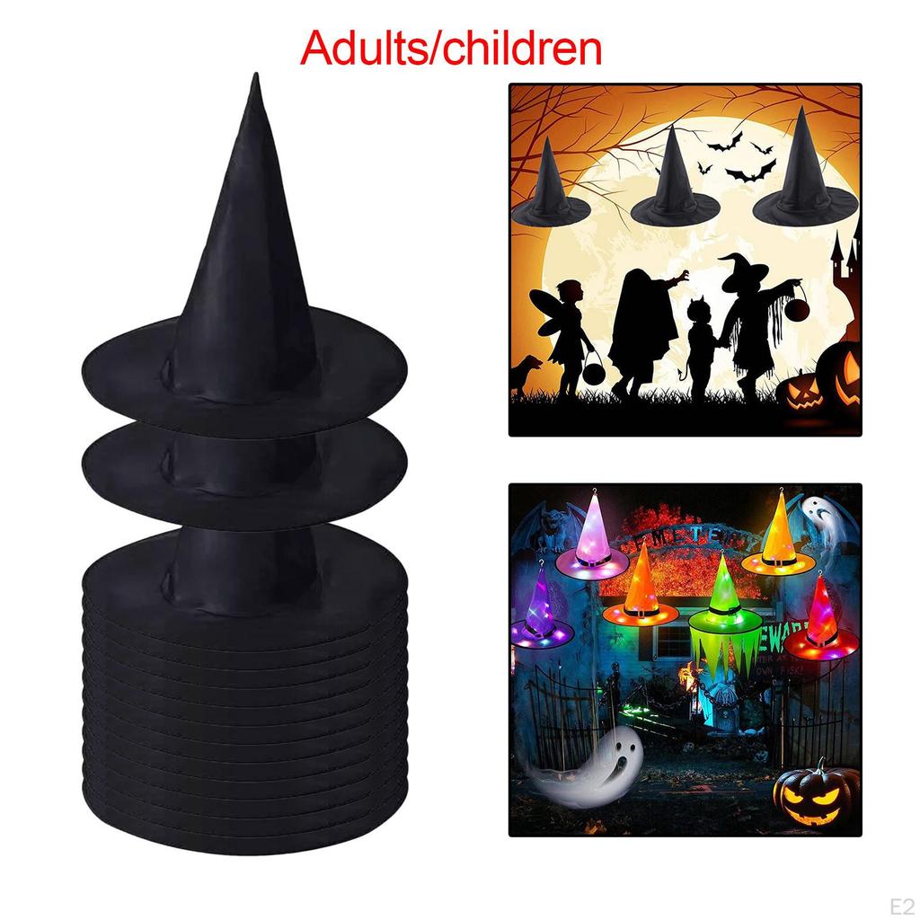 14-Piece Halloween Witch Hats Set for Festive Party Decorations