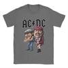 Men ACDC T Shirts   Tops Vintage Short Sleeve Round Neck Tees Plus Size T-Shirt