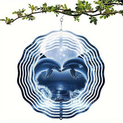 10 Inch Hanging Wind Spinner with 360 Degree Hook for Balcony Garden Decor Spring Summer Outdoor DecorationMetal Wind Chimes for Home Decor