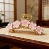 Elegant Floral Claw Hair Clip for Women - Sophisticated Bangs & Side Hair Accessory