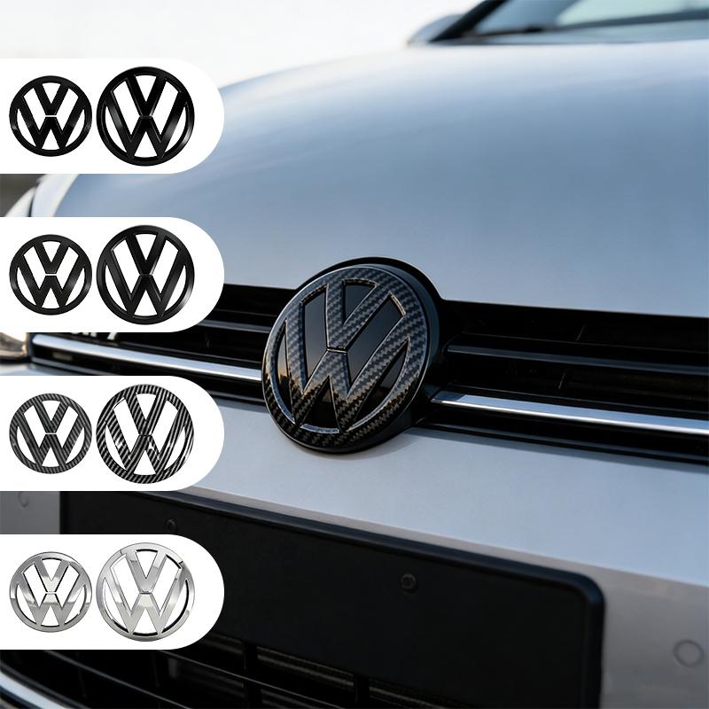 lijk1 5G0853601 5G0853630H Car Front Bonnet Grill Rear Trunk Emblem Logo Badge For Volkswagen VW Golf 7 MK7 2014-2017 Car Accessories