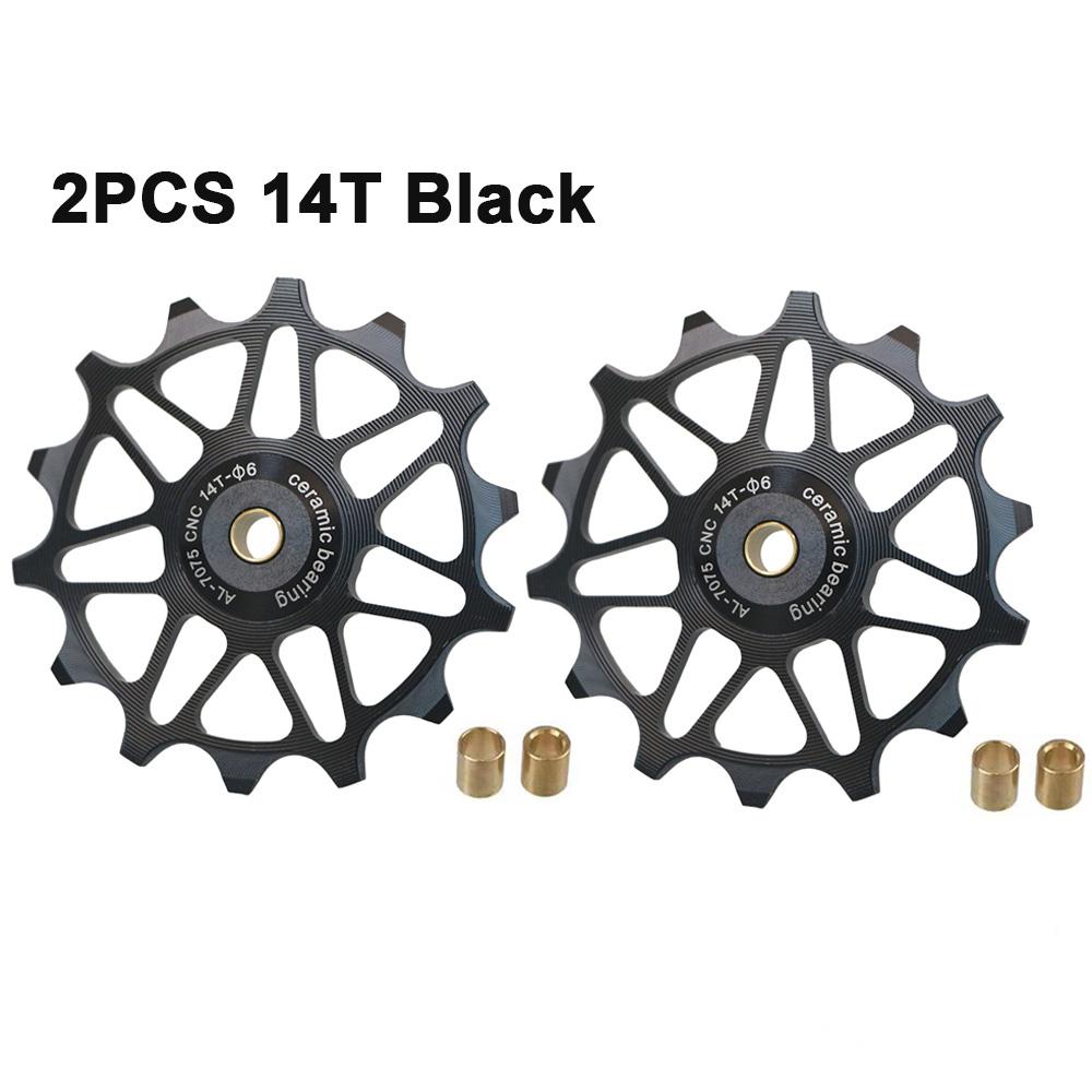 2 szt. 12T 14T Rowerowe Łożysko Ceramiczne Kółko Przerzutki Tylnej Rolka Prowadząca Napinacz Do SHIMANO SRAM DEORE GX Kółko Napinające Części Rowerowe
