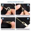 DIY Zipper Slider Puller Replacement Kit For Broken Travel Bag Suitcase Zipper Head Instant Repair Sewing Craft