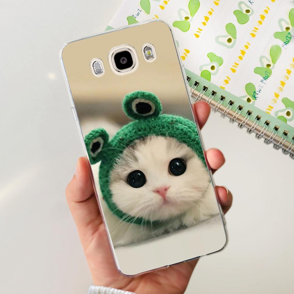 For Samsung Galaxy J5 2016 J7 2016 Phone Case Smiling Astronaut Painting Clear Housing On Samsung J7 2016 J 5 7 Galaxy Bumper