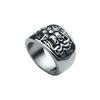 Hexagonal Star Flower Exaggerated Ring Domineering Men's Ring Punk Style Ring