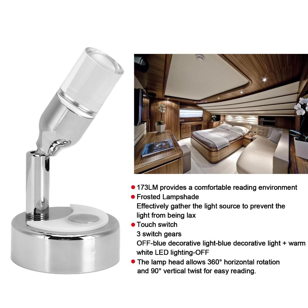 Surface Mounted RV Reading Light Warm White 3000K Bedside Reading Light Bedside Use