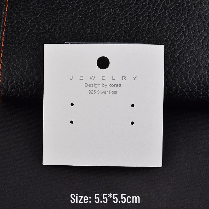 "Earrings & Necklace Silk Screen Cardboard Packaging with Art Logo"