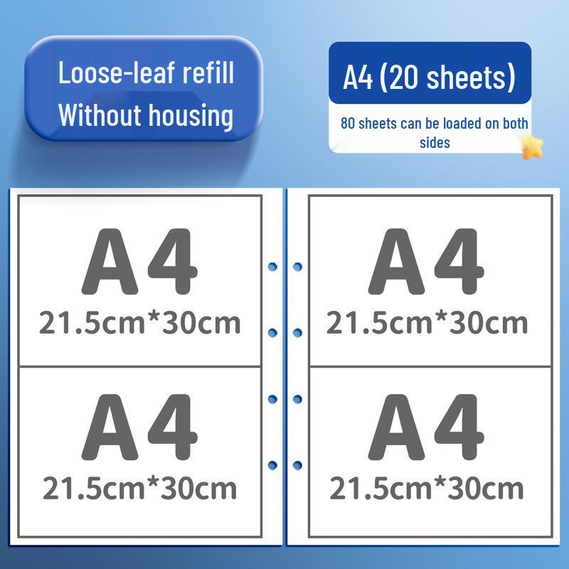 Child's Award & Art Certificate Album - A3/Boy & A4/Girl Transparent Loose-Leaf Storage